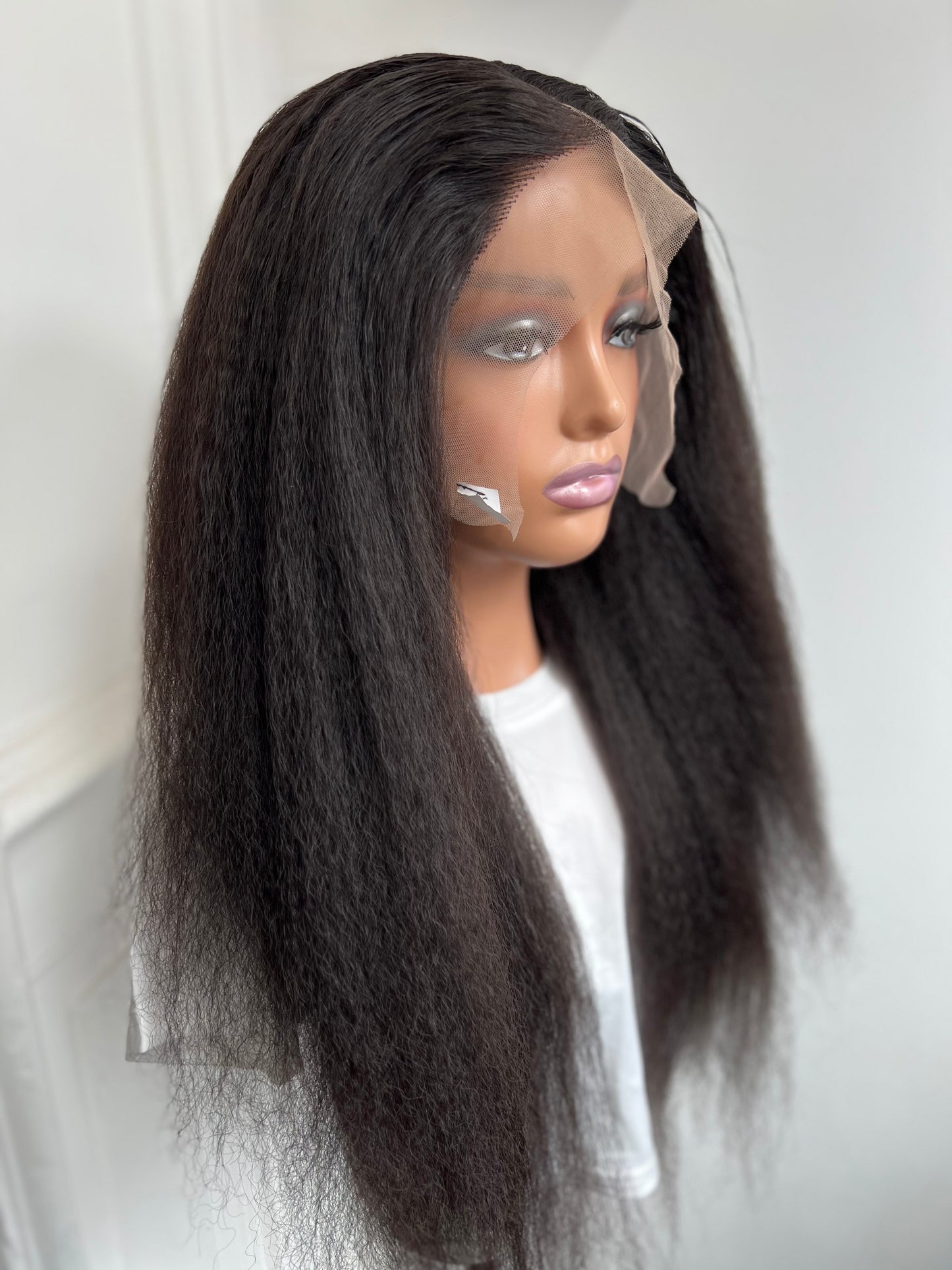 26” Kinky Straight Premium Fiber Wig – 300g