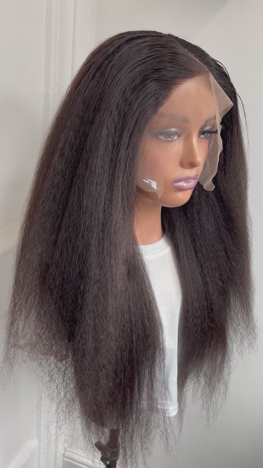 26” Kinky Straight Premium Fiber Wig – 300g